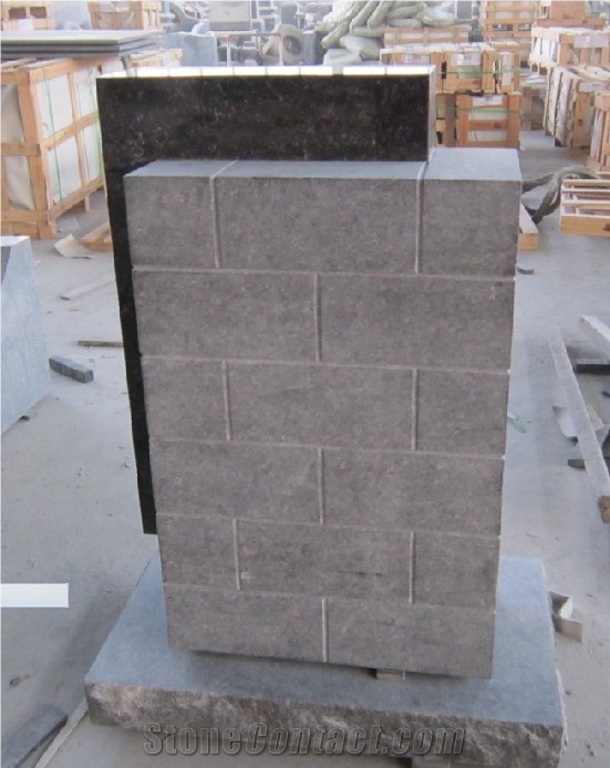 Tan Brown Custom Granite Stone Monument