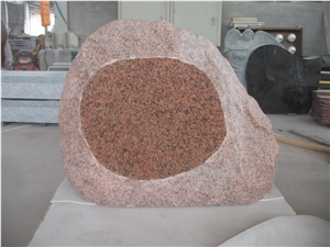 Tianshan Red Granite Stone Boulder