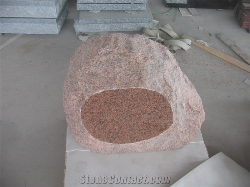 Tianshan Red Granite Stone Boulder