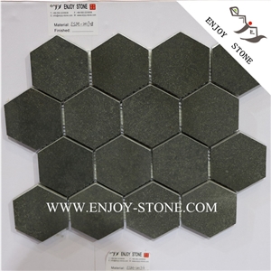 China Grey Basalt Hexagon Mosaic/ Mosaic Pattern