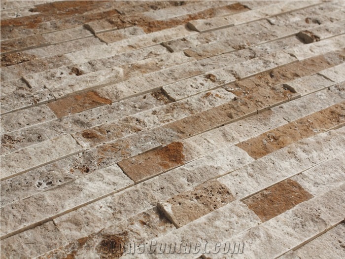 Split Stone Travertine Tiles,Facades & Brick
