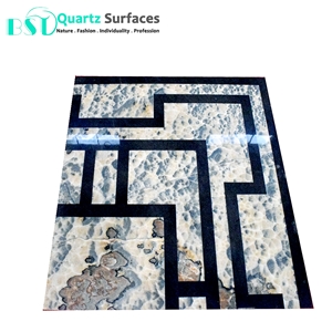 36 X36 Polished Marble Stone Medallions for Flooring Tiles