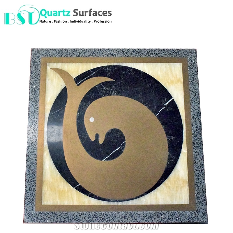 36 X36 Polished Marble Stone Medallions for Flooring Tiles