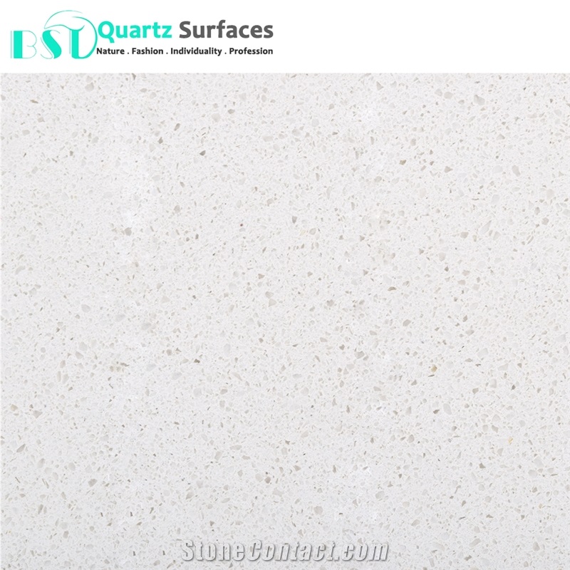 Iced White Quartz Bathroom Countertop