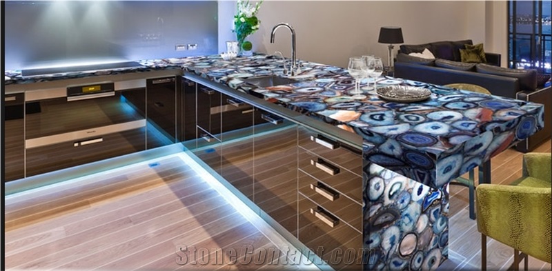 Blue Agate Custom Laminate Countertop From China Stonecontact