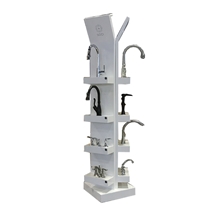 Customized Sanitary Faucet Showroom Display Stand
