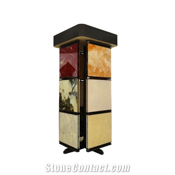 Spin Metal Granite And Marble Stone Slab Tile Display Stand