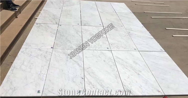 Italian Carrara White Marble Floor Design Marble