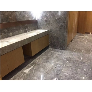 Stone Custom Floor Design Sunny Grey Marble  Tiles