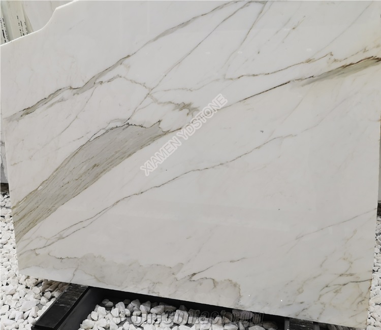 White Marble Wall Slab Prezzo Marmo Calacatta Oro