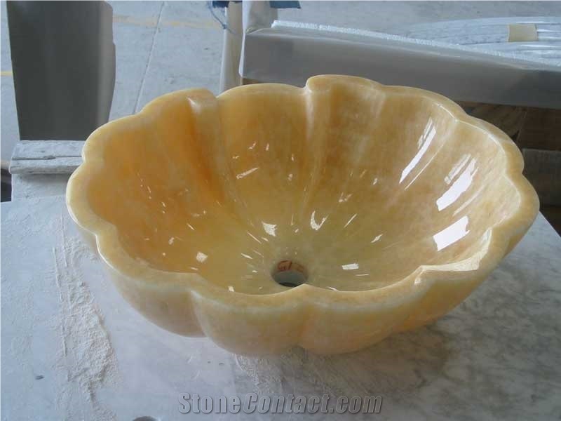 China Honey Onyx Bathroom Sinks, Onyx Wash Basins