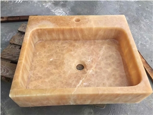 China Honey Onyx Sink Wash Basin