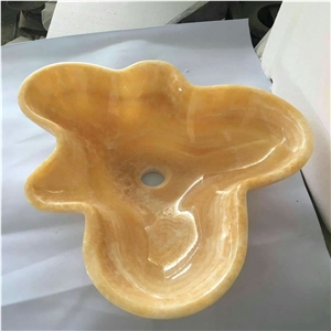 Honey Onyx Wash Basins,Resin Yellow Onyx Bath Sink
