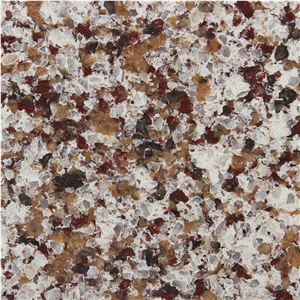 China Artificial Ruby Engineered Quartz Stone Wall/Floor Slabs & Tiles
