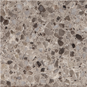 China Artificial Trender Brown Engineered Quartz Stone Slabs & Tiles
