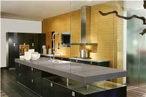 Grey Galaxy Engineered Quartz Stone Kitchen Countertops & Worktops