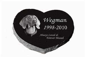 China Black Granite Polished Finish Pet Memorials