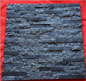 China Manufacturer Black Slate Charcoal Natural Culture Stone Stacked
