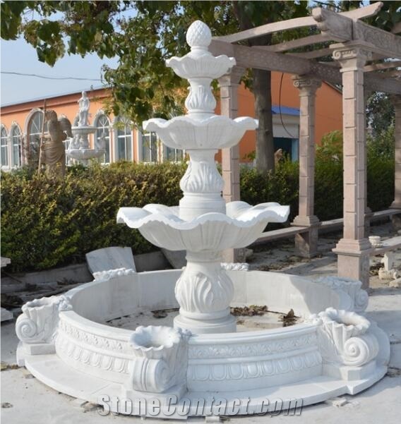 Wholesale Outdoor or Indoor Stone Garden Marble Water Fountain