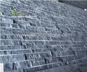 China Shaolin Black Limestone Culture Stone Veneer for Wall Covering