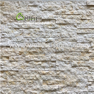 High-End Beige Marble Culture Stone Feature Walling Tile Veneer