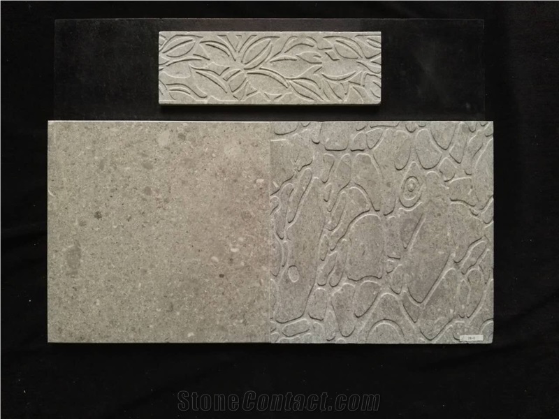 Shangri La Dark Grey Polishing Marble Tiles -Engraved Wall Tiles