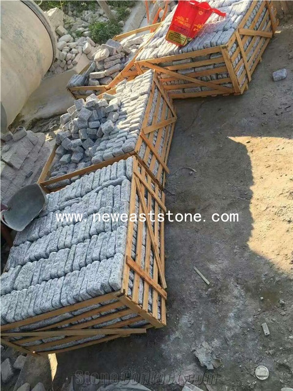 Wholesale Cheap Flamed &Tumbled Light Grey G603 Cobblestones for Sale
