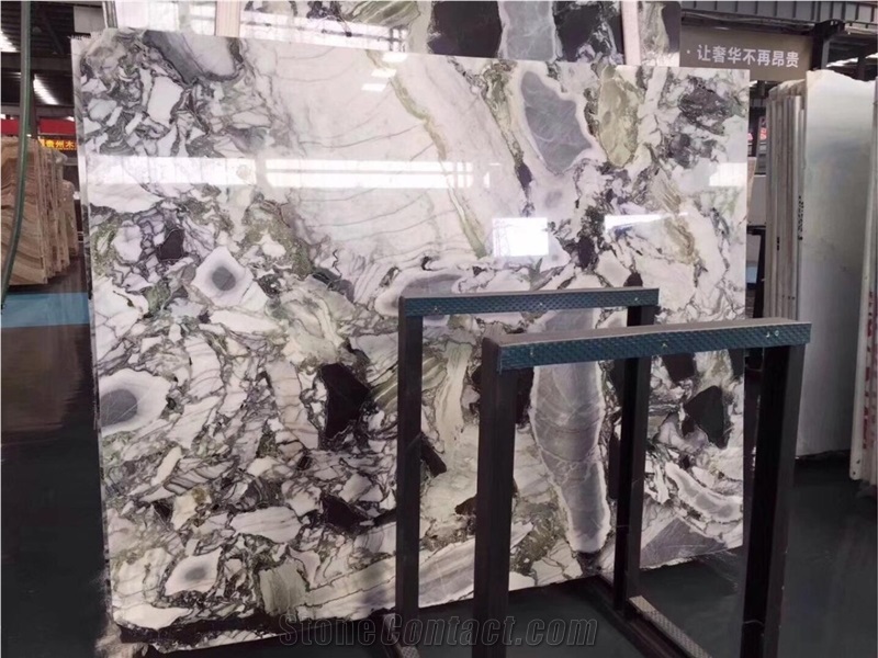 Ice Green,White Beauty Lux Marble,Cold Jade,Colorful Jade Marble Slab