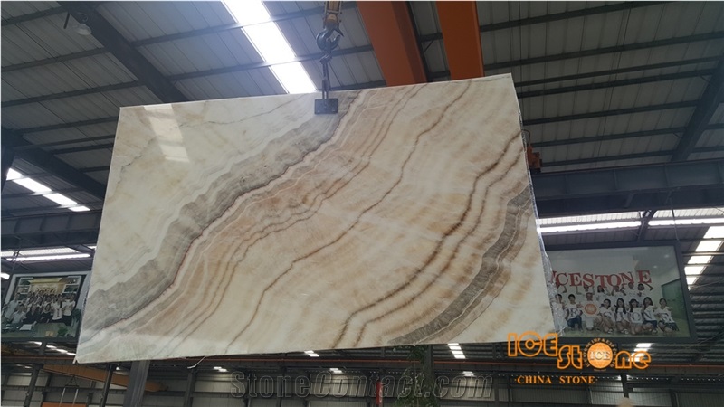 China White Wooden Onyx, Wood Grain,Hot Sale,Bookmatch Tv Background