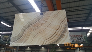China White Wooden Onyx, Wood Grain,Hot Sale,Bookmatch Tv Background