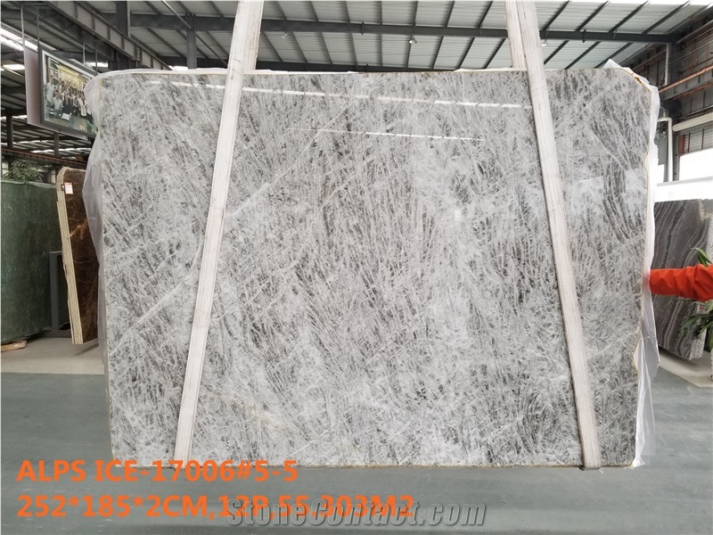 Grey Marble/Alps/Snow Grey Polished Slabs&Tiles China Manufactory