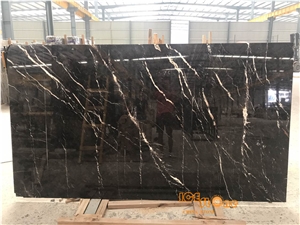 St Larent Black Marble Slab and Tiles / Marble Wall Covering Tiles