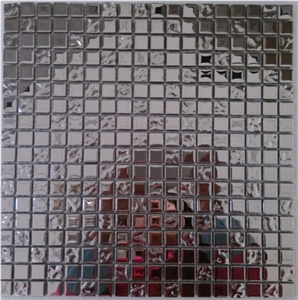 15x15mm Galvanized Glass Mosaic Tile