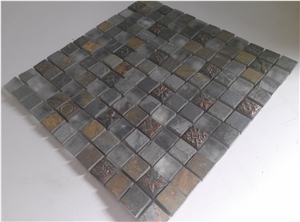 Bda Series Classical Glass Mix Marble Mosaic