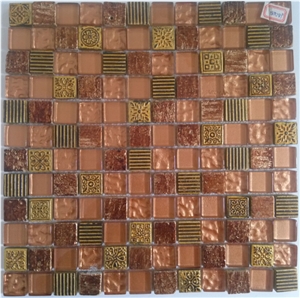 Bda Series Foiled Glass Mosaic Tile