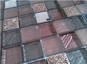 Bda Series Glass Mix Stone Mosaic