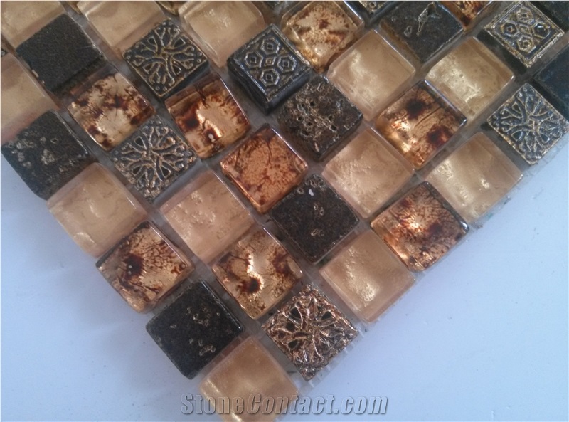 Bda Series Mosaic - Glass,Stone,Man-Made Stone Mix