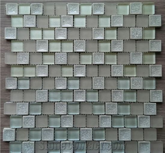 Crackle Glass Mix Glass Mosaic Home Decor Tile