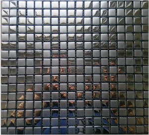 Galvanized Glass 15x15mm Mosaic