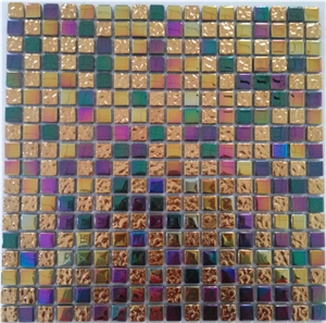 Golden Galvanized Glass Mosaic