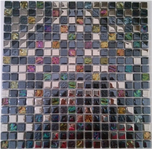 Mix Color Galvanized Glass Mosaic