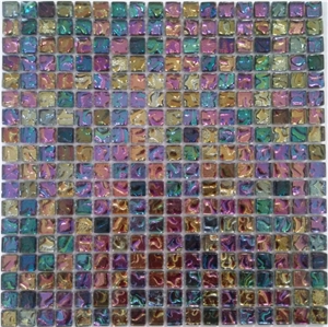Rainbow Galvanized Glass Mosaic