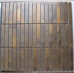 Strip Copper Mosaic Tile