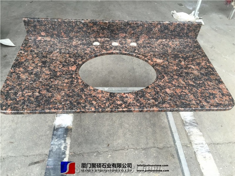 India Tan Brown Granite,Standard Size Vanity Top Countertops