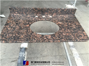 India Tan Brown Granite,Standard Size Vanity Top Countertops