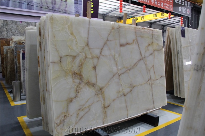Crystal Pure White Jade,Onyx Stone Flooring,Wall and Covering Tiles