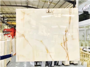 Snow White Onyx,Pure Jade Wall and Flooring,Covering Tiles,Large Stock