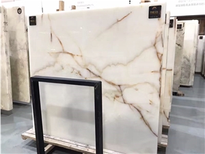Snow White Onyx,Pure Jade Wall and Flooring,Covering Tiles,Large Stock