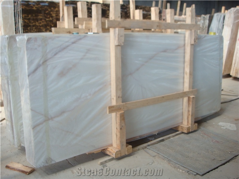White Jade Wall Covering Tile,Crystal Pure Onyx Slabs Flooring Tiles
