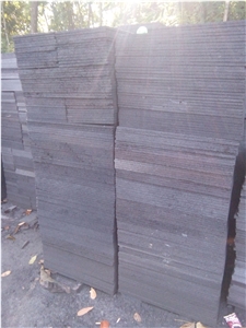 Black Lava Slabs & Tiles, Indonesia Black Basalt Tiles